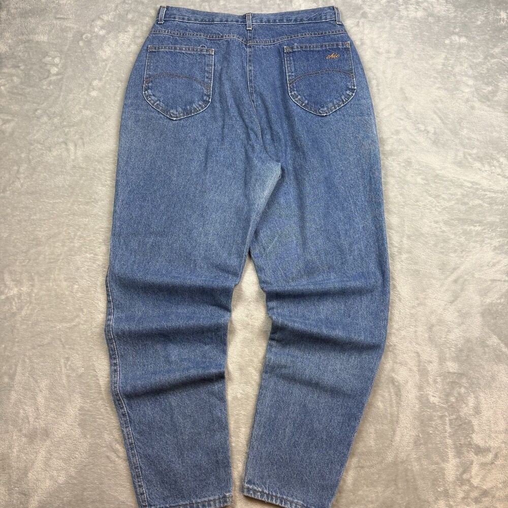 Vintage Chic Jeans Women’s Size 18 Tall High Rise Mom Jeans USA Made Blue Denim